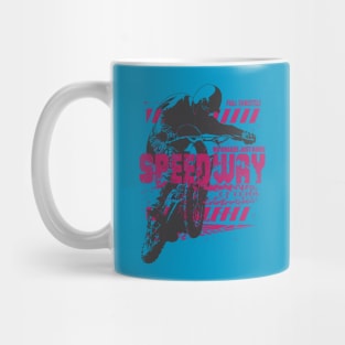 Speedway Full Throttle, No Breaks Just Bikes Mug